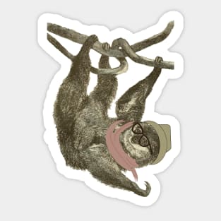 Lispe Hipster Sloth Sticker